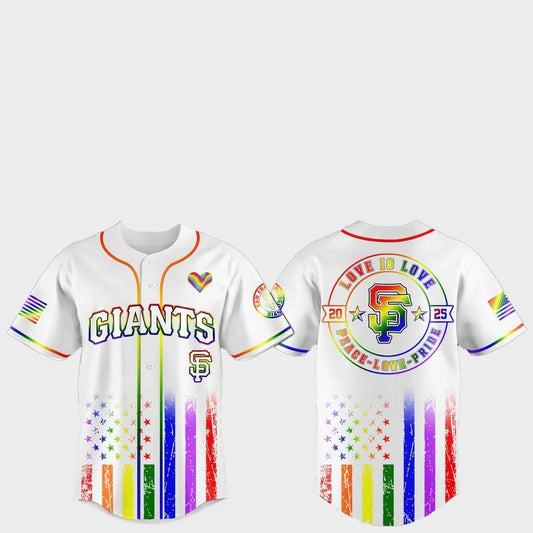 San Francisco Giants Pride Month Love Is Love 2025 Jersey - Grishko.com