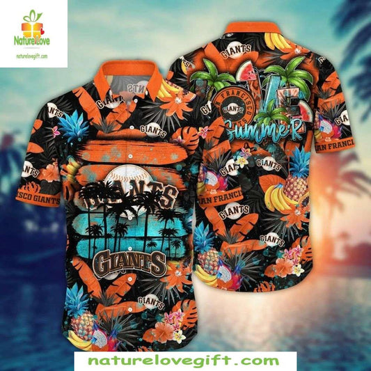 San Francisco Giants Hawaiian Shirt Tropical Festive MLB Baseball Apparel