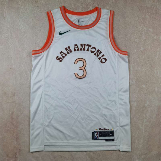San Antonio Spurs #3 Chris Paul Hot Press Spurs 3 City Edition White s-xxl Style 2