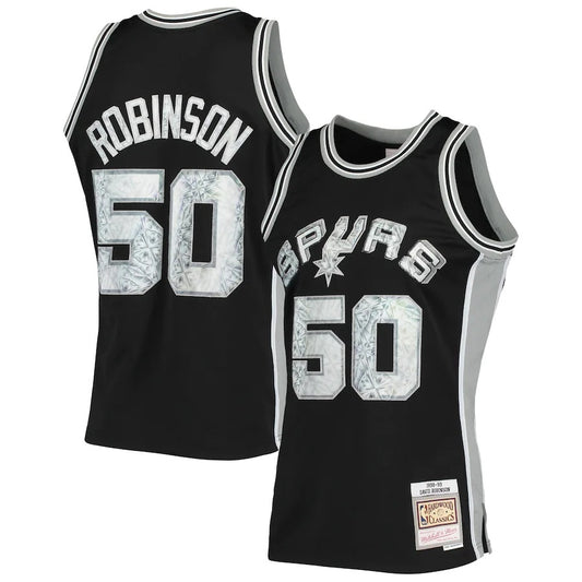 San Antonio Spurs #50 David Robinson Mitchell & Ness 1998-99 Hardwood Classics 75th Anniversary Diamond Swingman Jersey