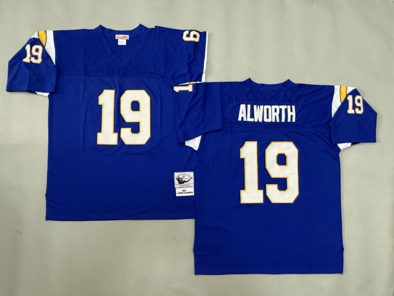 San Diego Chargers #19 Lance Alworth San Diego Chargers Style 3