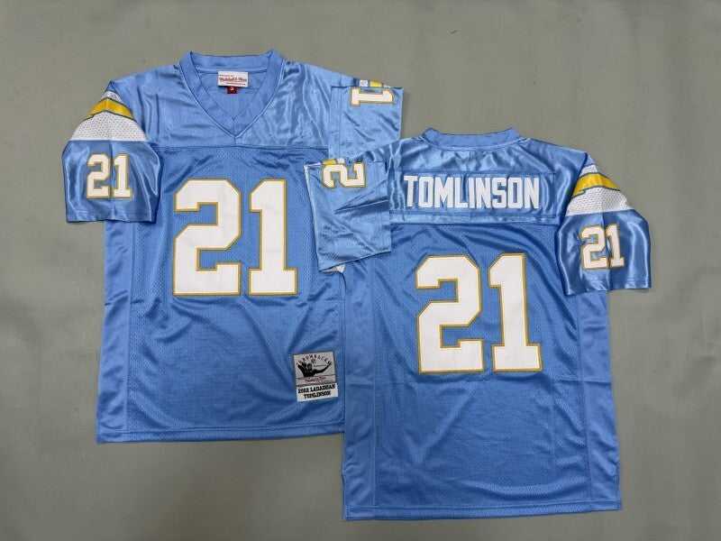 San Diego Chargers #21 Tomlinson San Diego Chargers Style 4