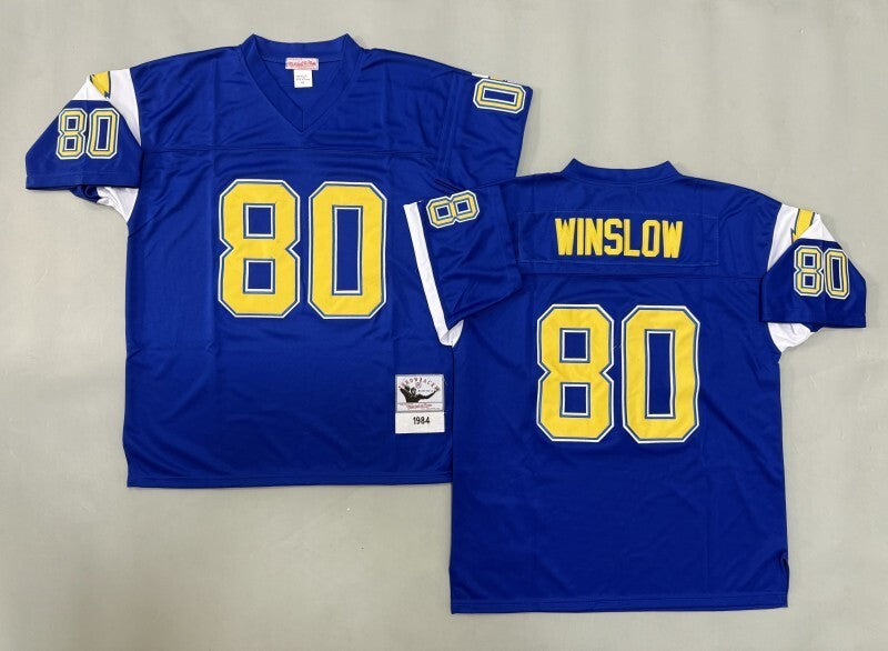 San Diego Chargers #80 Kellen Winslow San Diego Chargers Style 2