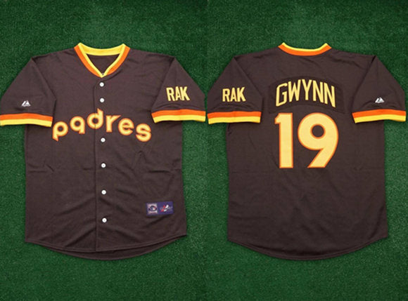 San Diego Padres ACTIVE PLAYER Custom 1984 Brown Road Cooperstown Throwback