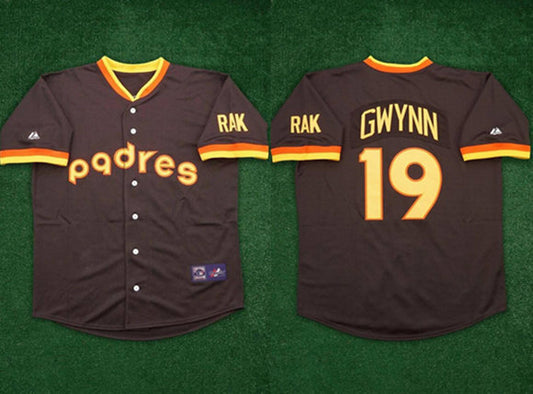 San Diego Padres ACTIVE PLAYER Custom 1984 Brown Road Cooperstown Throwback