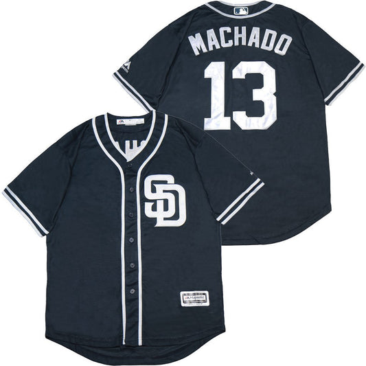 San Diego Padres #13 Manny Machado Padres 13 Blue Fan