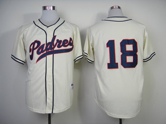 San Diego Padres #18 Authentic Carlos Quentin1948 Turn Back The Clock Jersey