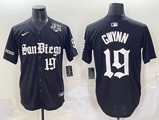 San Diego Padres #19 Tony Gwynn Padres 5 Collaboration Style 1