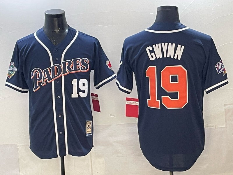 San Diego Padres #19 Tony Gwynn Padres Retro Adult Style 1