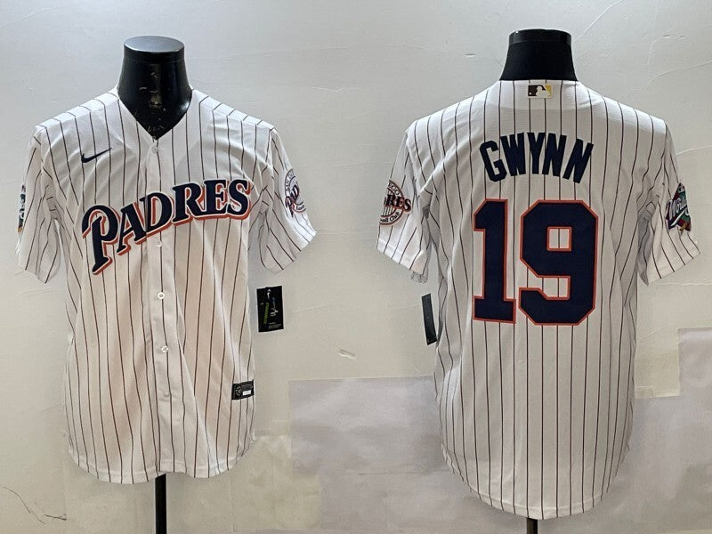 San Diego Padres #19 Tony Gwynn Padres Retro Adult Style 3