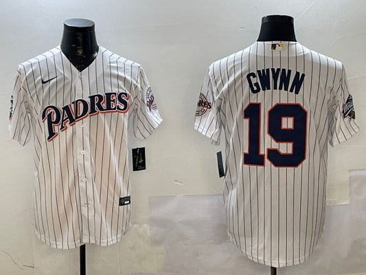 San Diego Padres #19 Tony Gwynn Padres Retro Adult Style 3