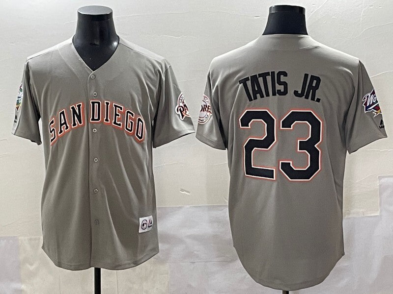 San Diego Padres #23 Fernando Tatis Jr. Padres Retro Adult Style 1