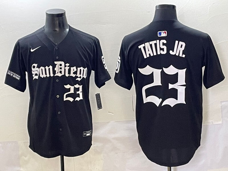 San Diego Padres #23 Fernando Tatis Jr Padres 5 Collaboration Style 1