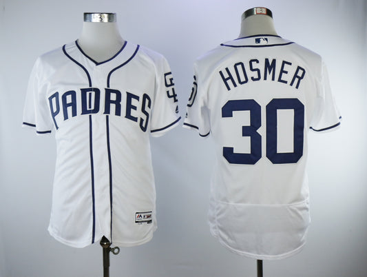 San Diego Padres #30 Eric Hosmer Padres 30 White Elite