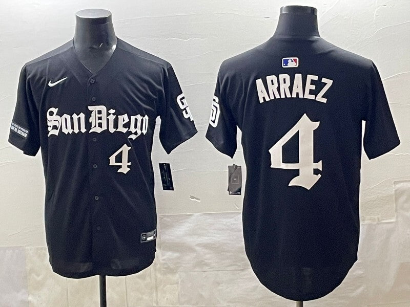 San Diego Padres #4 Luis Arraez Padres 5 Collaboration Style 2