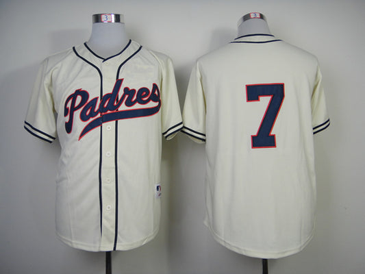 San Diego Padres #7 Authentic Chase Headley 1948 Turn Back The Clock Jersey