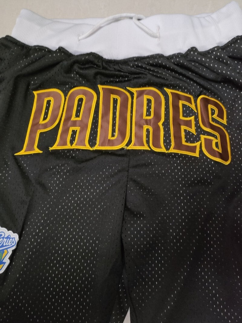 San Diego Padres just don shorts black Style 6