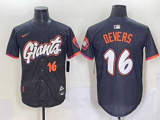 San Francisco Giants #16 Rafael Devers Giants Collaboration Style 1