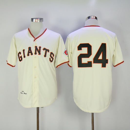 San Francisco Giants #24 Giants 24 Off-White Retro