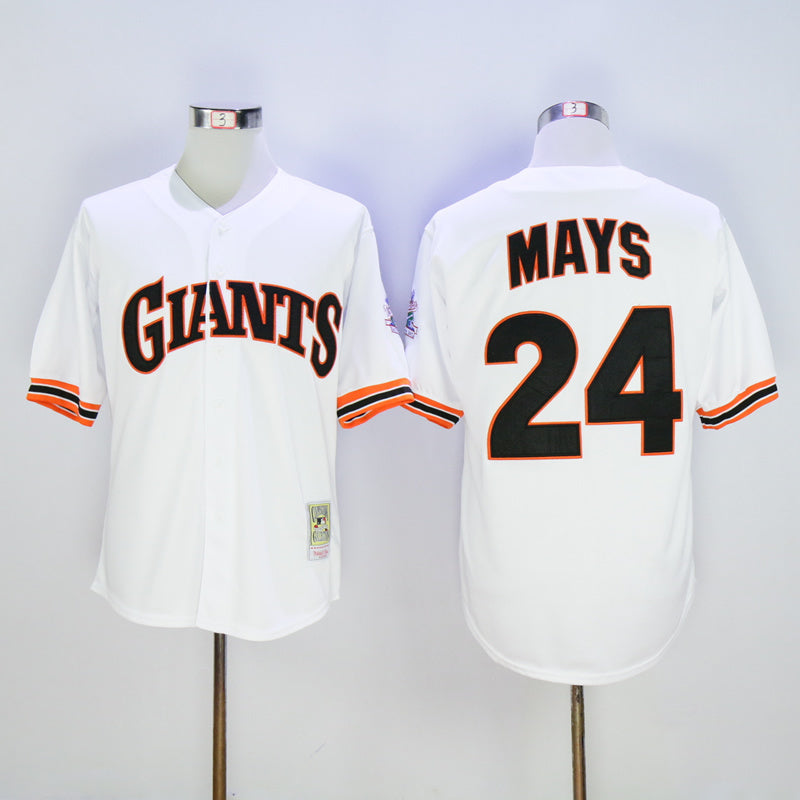 San Francisco Giants #24 Giants 24 White 1989 Retro
