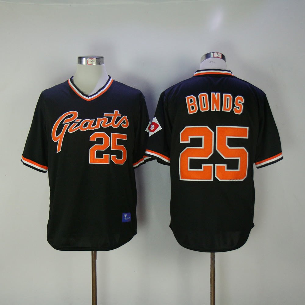 San Francisco Giants #25 Giants 25 Black Retro Pullover