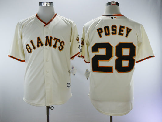 San Francisco Giants #28 Buster Posey Giants 28 Off-White Fan