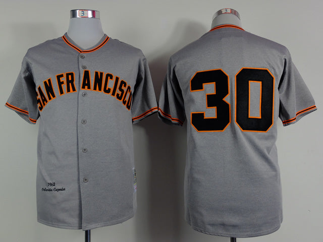 San Francisco Giants #30 Giants 30 Gray New 1962 Retro