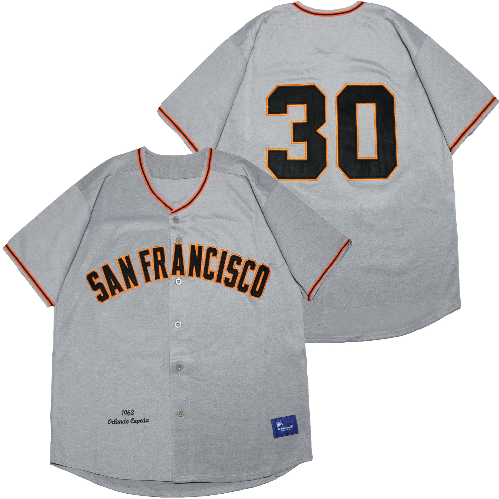 San Francisco Giants #30 Giants 30 Hemp Gray 1962 Retro