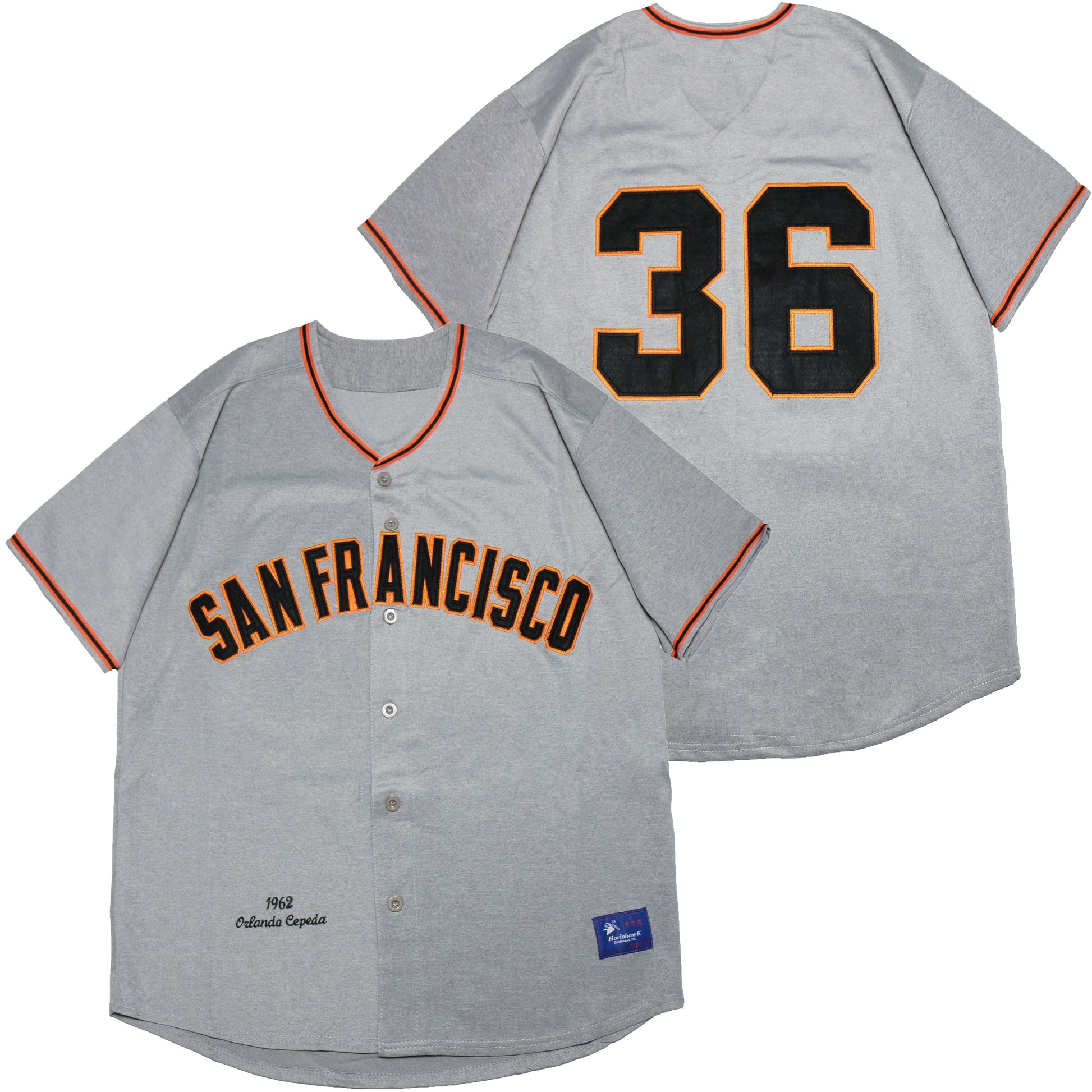 San Francisco Giants #36 Giants 36 Hemp Gray 1962 Retro