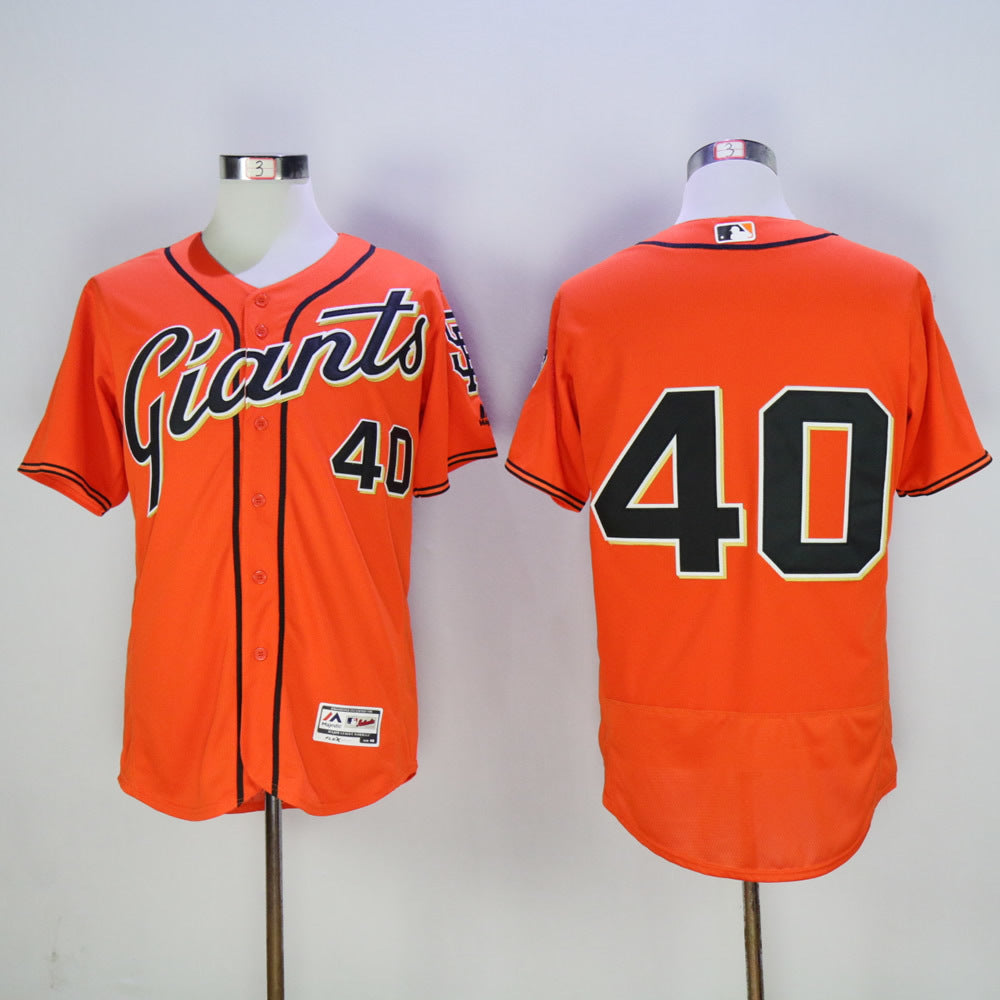 San Francisco Giants #40 Madison Bumgarner Giants 40 Orange 2016 Player Version