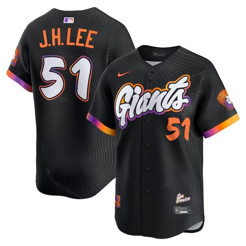 San Francisco Giants #51 Jung Hoo Lee 2025 City Connect Limited Jersey - Black