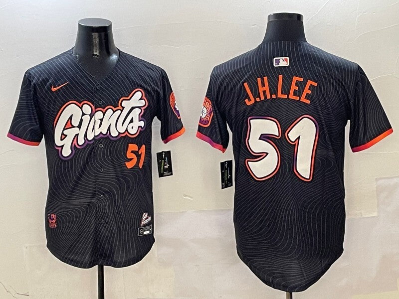 San Francisco Giants #51 Jung Hoo Lee Giants Collaboration Style 3