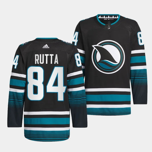 San Jose Sharks #84 Jan Rutta 2023-24 Cali Fin 3rd Alternate Jersey