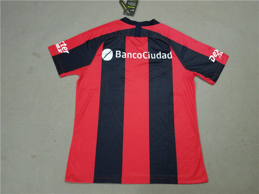 San Lorenzo home red and black soccer jersey 19-20 Style 1