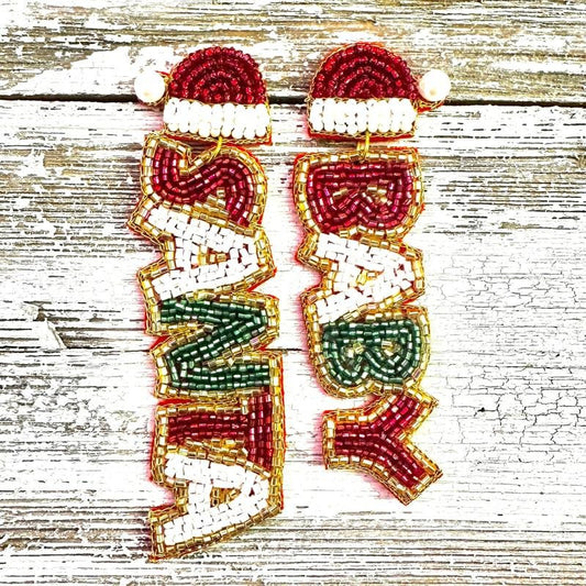 Santa Baby Beaded Earrings T-Shirts, Hoodie, Sweatshirt | InkThreadWorks.com