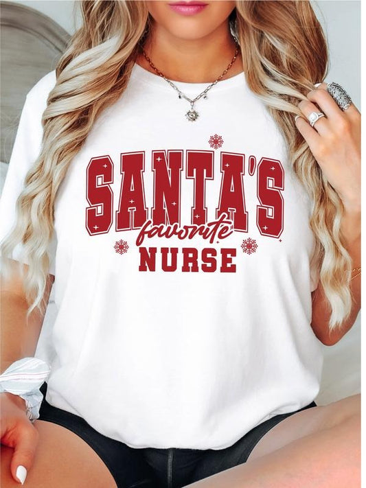 Santa's Future Nurse T-Shirt, Christmas Future Nurse Shirt, Christmas New Nurse Tee, Christmas Nurse Gifts Tee, Nursing...
