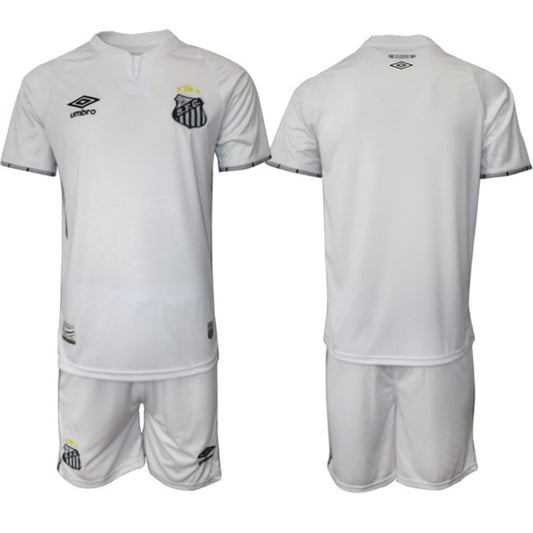 Santos F.C. Blank 25 26 White Home Soccer Jersey Suit