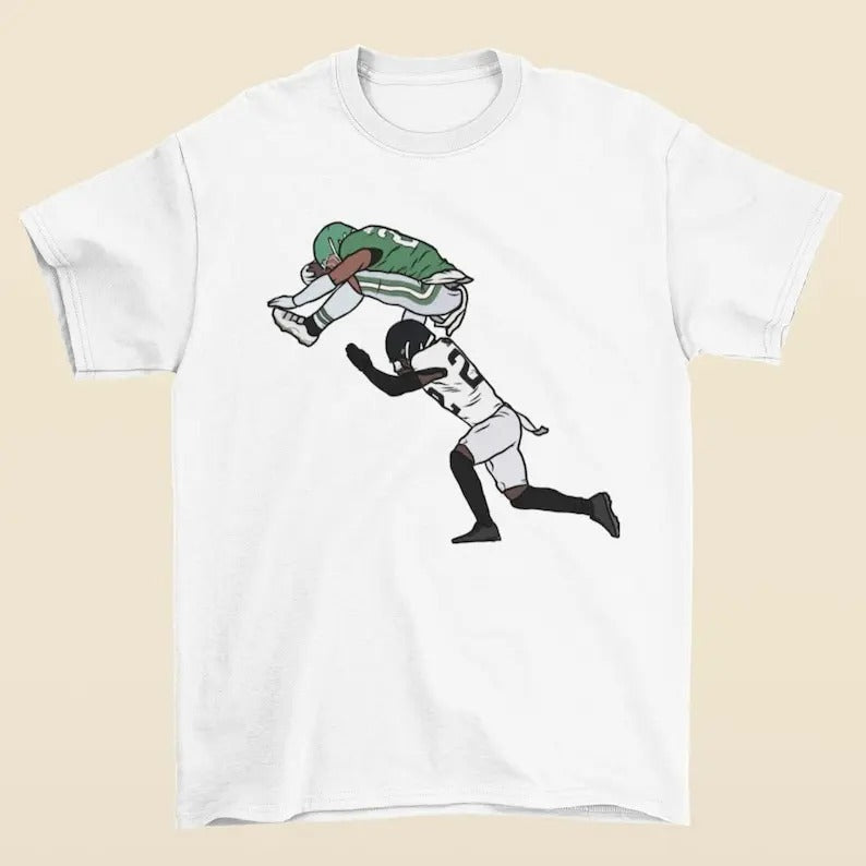 Saquon Barkley Backwards Hurdle T-Shirt Hoodie, Sweatshirt | InkThreadWorks.com