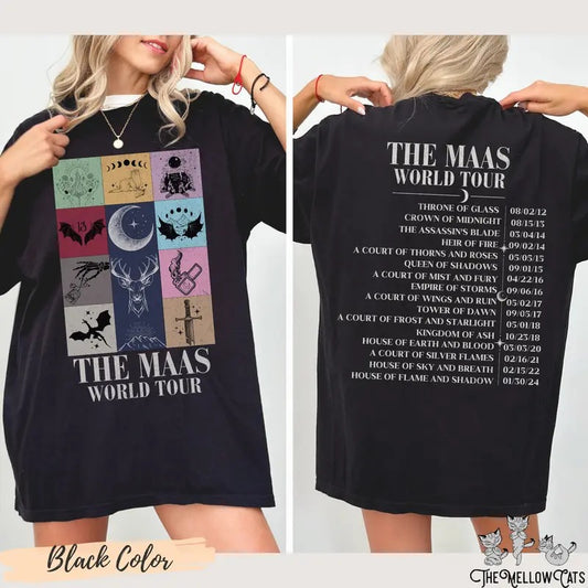 Sarah J. Maas Eras Tour shirt , Licensed SJM merch, Throne of Glass TOG shirt, ACOTAR merch, Crescent City Fan Apparel Maas Tour shirt
