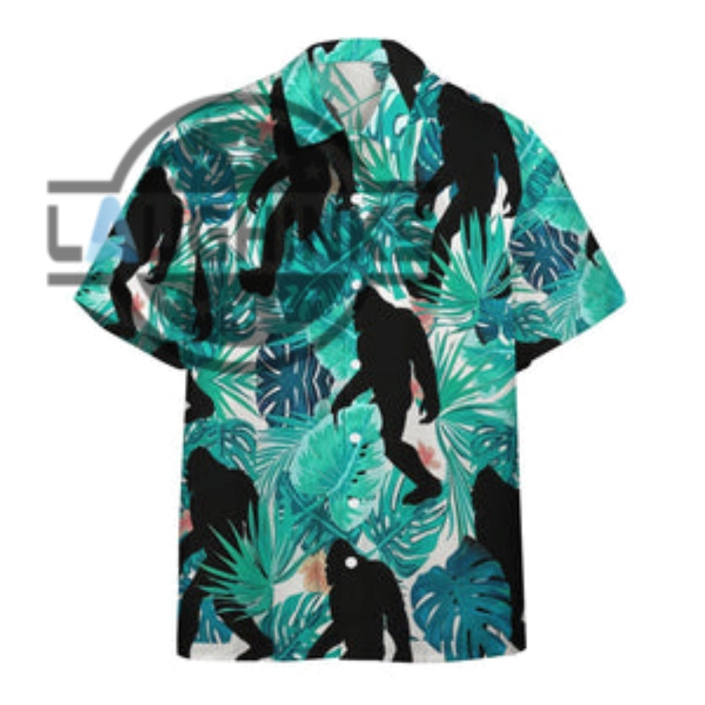 Sasquatch Hawaiian Shirt And Shorts Men Bigfoot Hawaiian Shirt Sale Sasquatch Button Up Shirt Funny Hawaiian Shirts Tropical Sasquatch