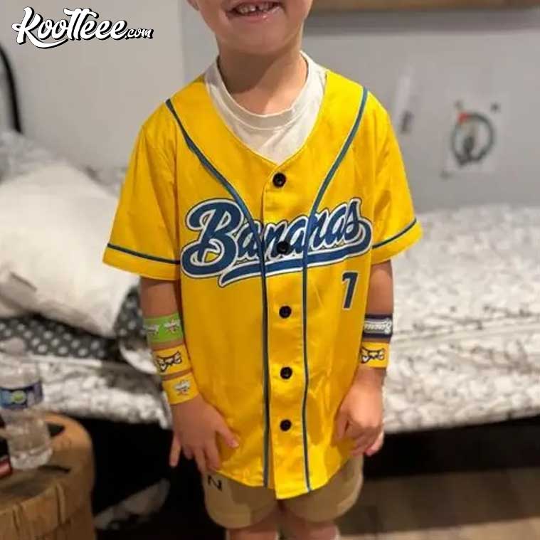 Savannah Bananas Custom Kids Baseball Jersey