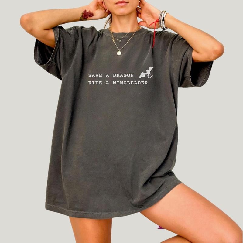 Save a Dragon, Ride a Wingleader, Fourth Wing Shirt, Xaden Riorson T-Shirt, Iron Flame Merch, Rebecca Yarros, Xaddy Onyx...