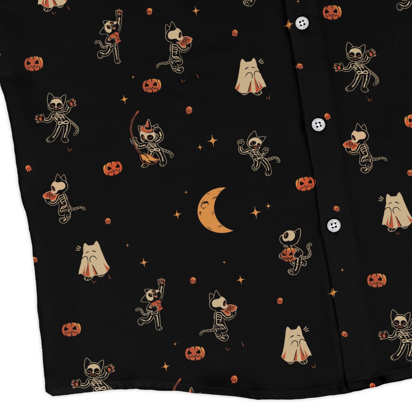 Scaredy Cats Long Sleeve Button Up Shirt