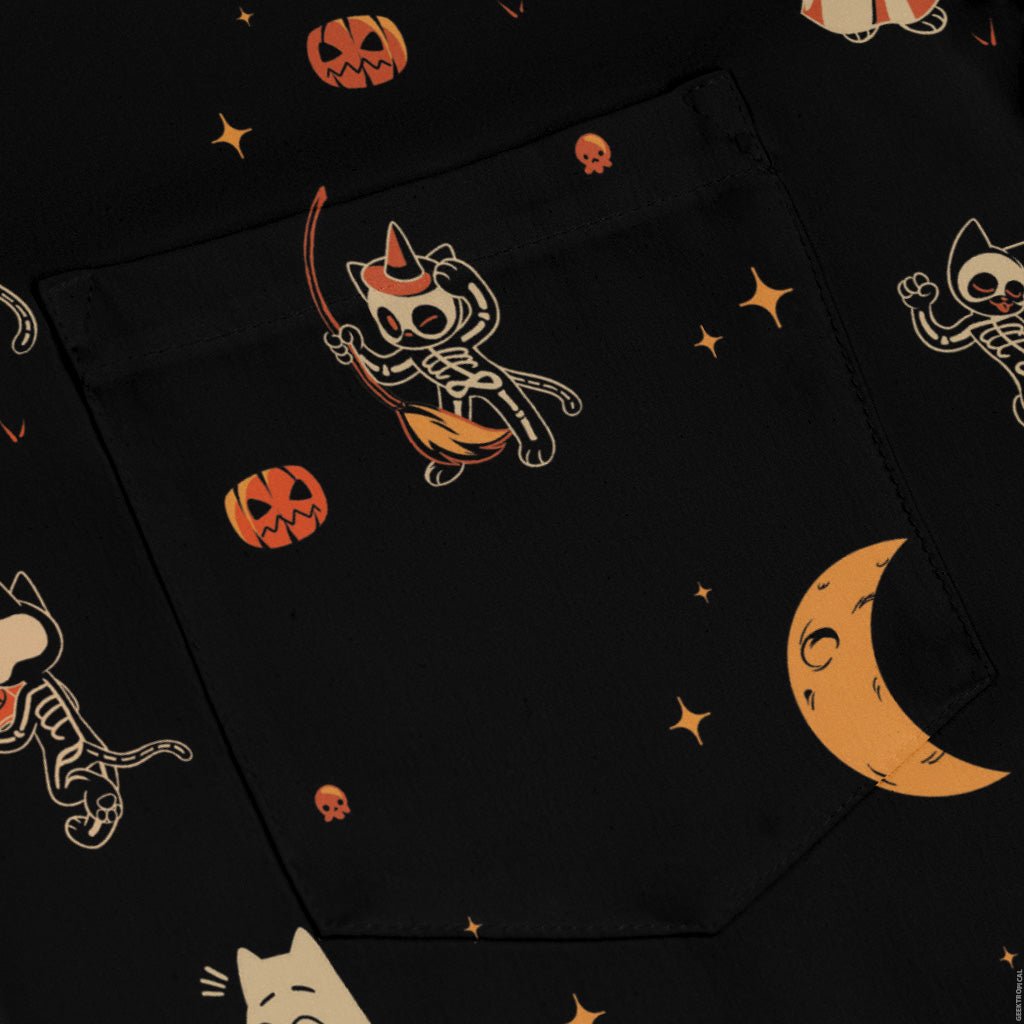 Scaredy Cats Long Sleeve Button Up Shirt