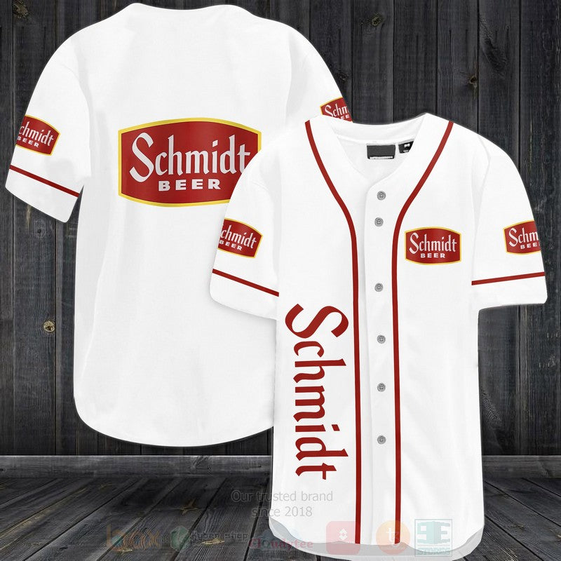 FASHION Schmidt Beer Baseball Jerseys Botton Shirt
