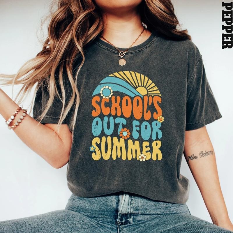 School's Out For Summer Shirt, Cool T Shirt, Teacher Shirt, Last Day Of School Shirt, Summer Holiday Shirt, Hello Summer...