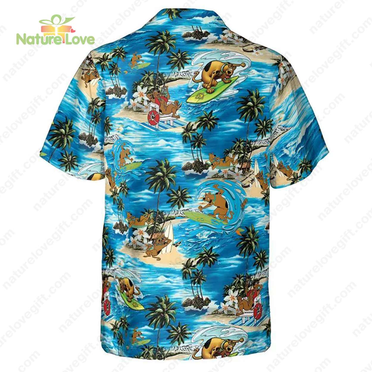 Scooby Doo Surfing Tropical Vibes Scooby Doo Hawaiian Shirt