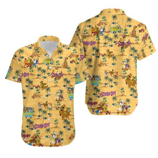 Scooby-doo tropical hawaiian shirt gift for family and friend 2709373