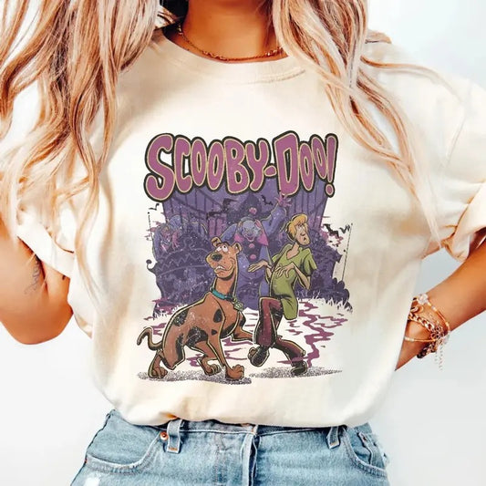 Scooby Shirt, 90s Halloween Movie T Shirt, Retro Halloween Shirt, Scooby T Shirt, Halloween Movie Character Tee, Halloween Shirt, Unisex Short Sleeve Tee Shirt, Casual Clothing