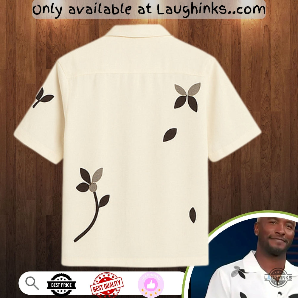Scott Evans White Floral Print Aop Hawaiian Shirt On Access Hollywood